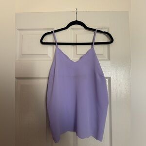 Lavender Halogen Flowy Spaghetti Strap Top